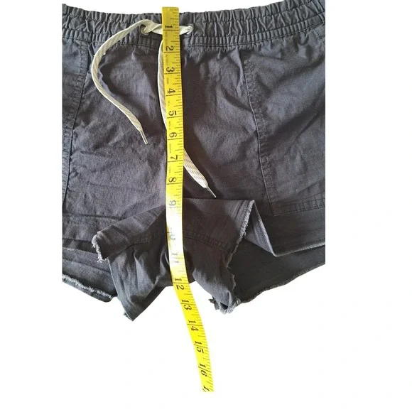 Vuori Shorts Women's Dark Gray Ripstop Drawstring Pockets Elastic Waist M - Picture 7 of 8